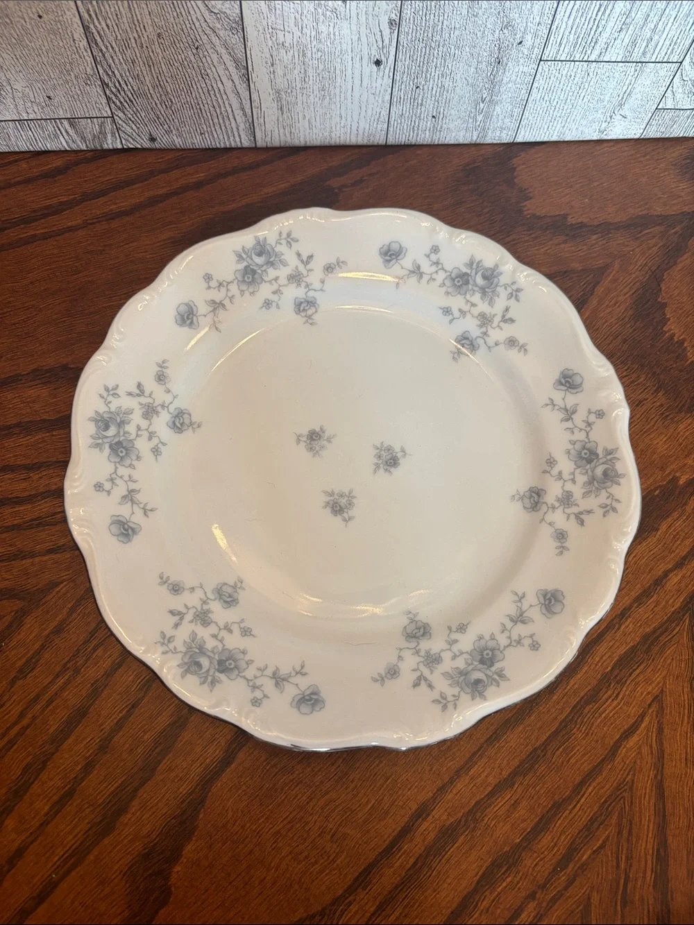 Haviland Blue Garland White Porcelain Dessert Plate